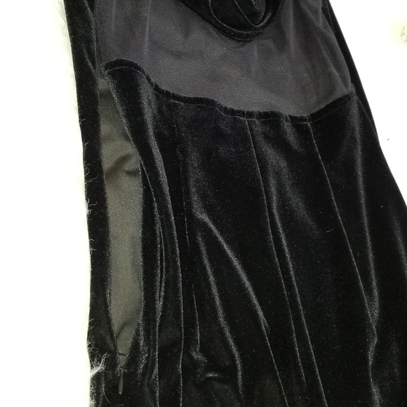 Vintage Scott McClintock Vintage Black Velvet Maxi Special Occasion Dress.  6 - Picture 7 of 8